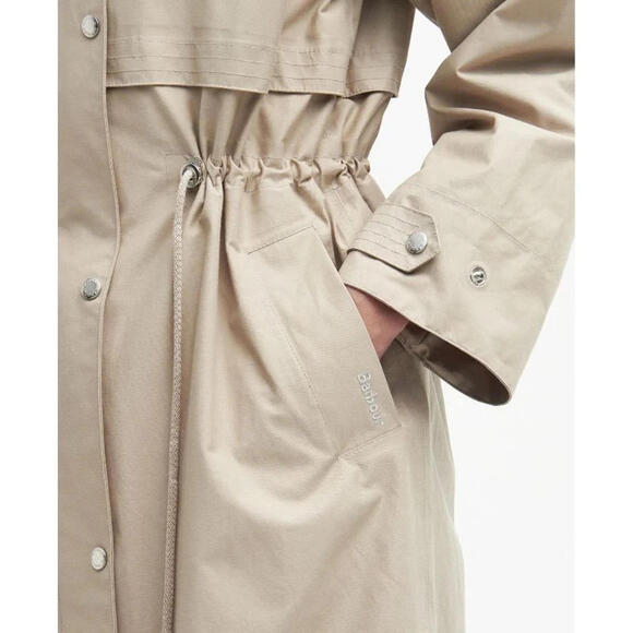 NEW, Barbour Lavender Ladies Waterproof Jacket - Beige Size 14 #C4489 - Picture 6 of 15